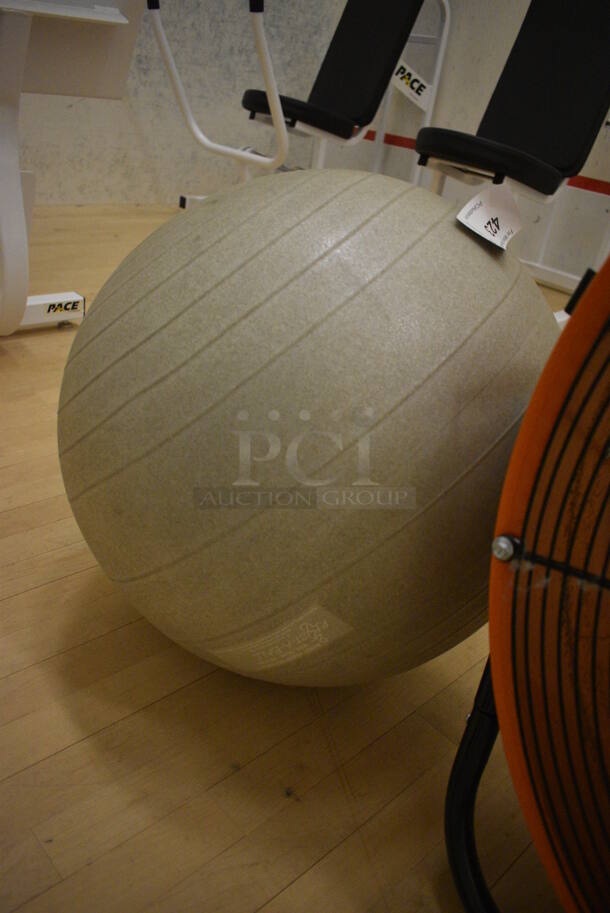 Gray Stability Ball. 18x18x18. (behind squash court - right) - Image 2 of 3