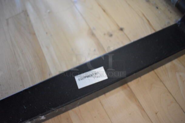 Black Metal Weight Plate Rack. Does Not Include Contents. 65x28x53. (aerobic room) - Image 3 of 4