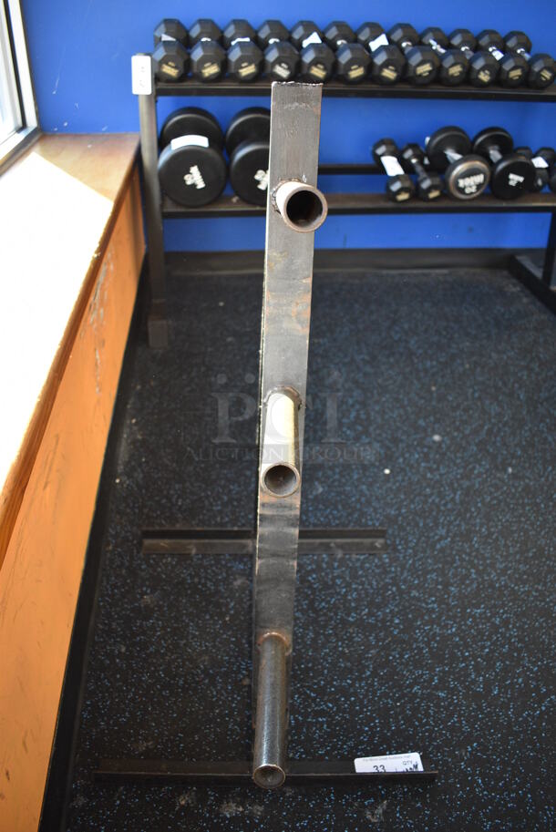 Black Metal Bumper Plate Weight Plate Tree. 31x20x35. (upstairs) - Image 2 of 4