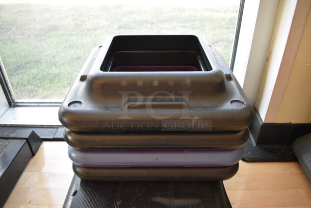 Gray and Black Aerobic Stepper Exercise Work Out Step w/ 4 Risers. 43x15x9. (aerobic room) - Image 3 of 3