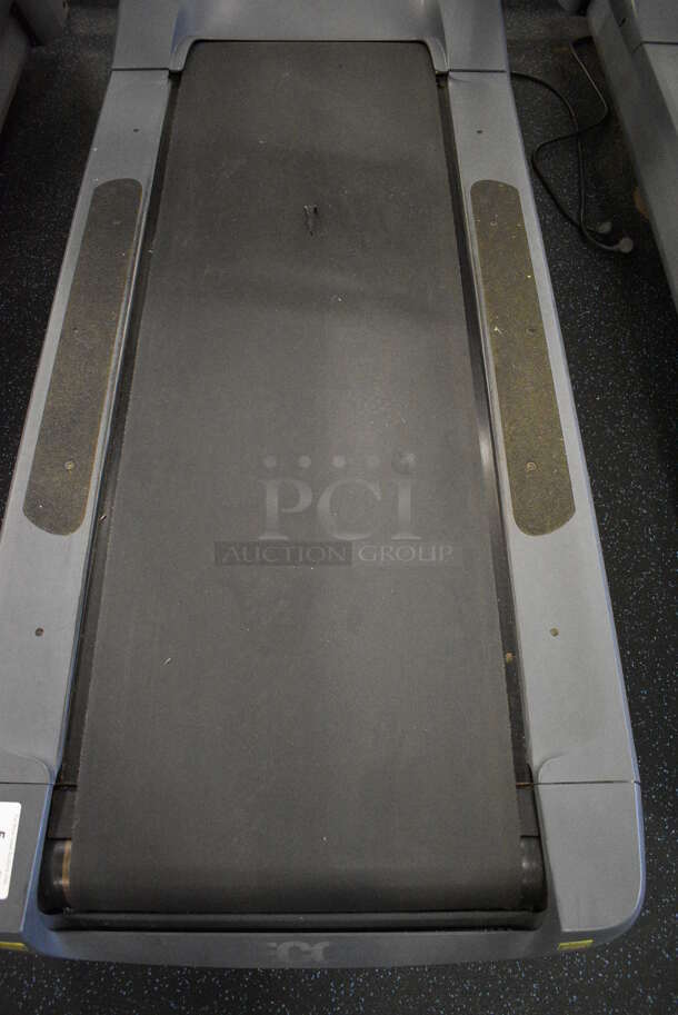 NICE! Precor Model C966i Metal Heavy Duty Commercial Floor Style Treadmill w/ Entertainment Controls and Heart Rate Sensors. Belt Has a Tear - See Pictures. BUYER MUST REMOVE. 120 Volts, 1 Phase. 35x87x66. Tested and Working! (upstairs) This Unit Will Be Moved Down To The First Floor Before Pick Up Day Begins! - Image 5 of 9