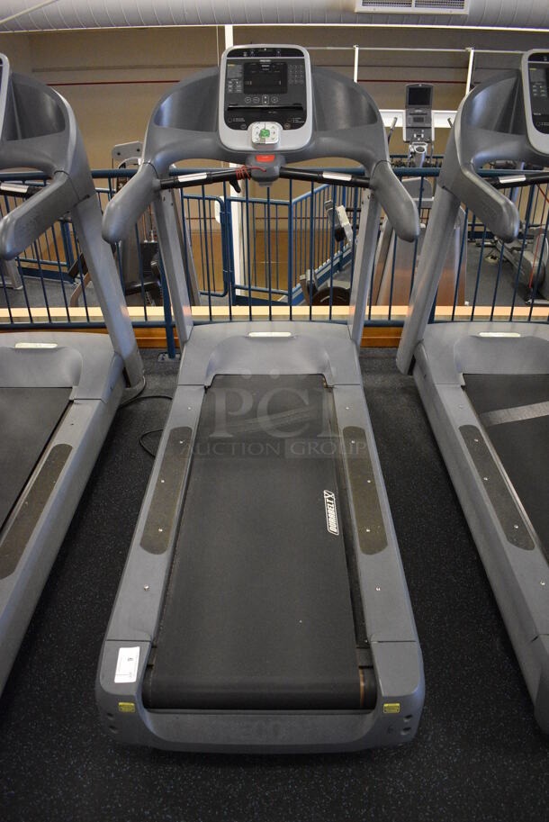 NICE! Precor Model C966i Metal Heavy Duty Commercial Floor Style Treadmill w/ Entertainment Controls and Heart Rate Sensors. 120 Volts, 1 Phase. BUYER MUST REMOVE. 35x87x66. Tested and Working! (upstairs) This Unit Will Be Moved Down To The First Floor Before Pick Up Day Begins!