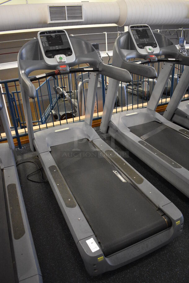 NICE! Precor Model C966i Metal Heavy Duty Commercial Floor Style Treadmill w/ Entertainment Controls and Heart Rate Sensors. 120 Volts, 1 Phase. BUYER MUST REMOVE. 35x87x66. Tested and Working! (upstairs) This Unit Will Be Moved Down To The First Floor Before Pick Up Day Begins! - Image 2 of 7