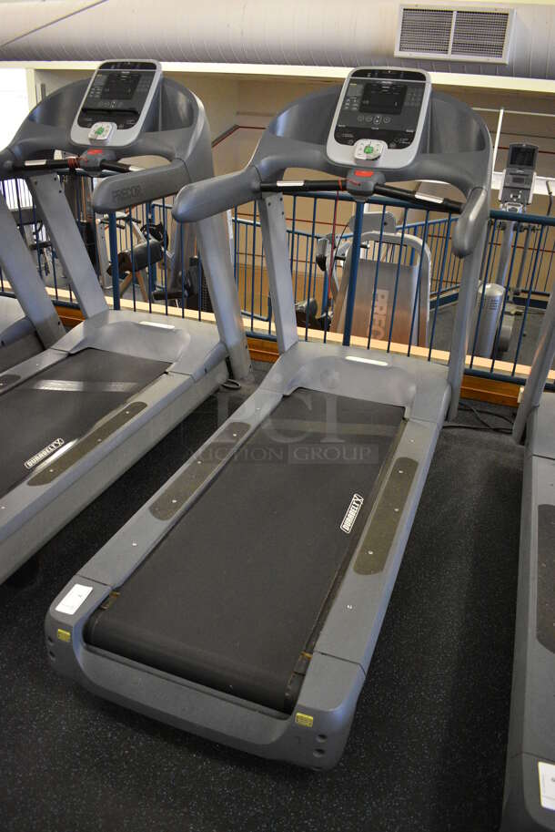 NICE! Precor Model C966i Metal Heavy Duty Commercial Floor Style Treadmill w/ Entertainment Controls and Heart Rate Sensors. 120 Volts, 1 Phase. BUYER MUST REMOVE. 35x87x66. Tested and Working! (upstairs) This Unit Will Be Moved Down To The First Floor Before Pick Up Day Begins! - Image 3 of 5