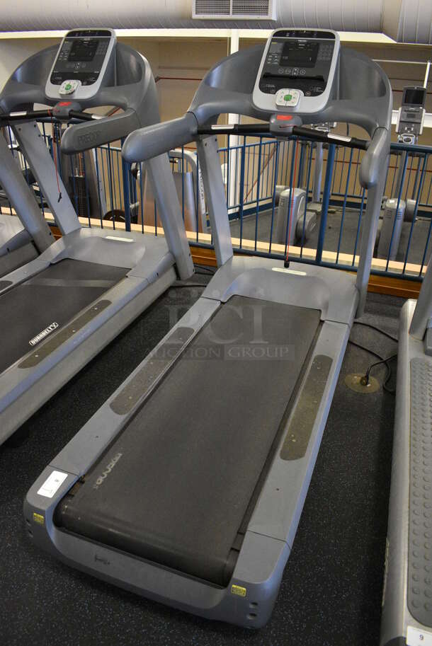 NICE! Precor Model C966i Metal Heavy Duty Commercial Floor Style Treadmill w/ Entertainment Controls and Heart Rate Sensors. 120 Volts, 1 Phase. BUYER MUST REMOVE. 35x87x66. Tested and Working! (upstairs) This Unit Will Be Moved Down To The First Floor Before Pick Up Day Begins! - Image 2 of 7