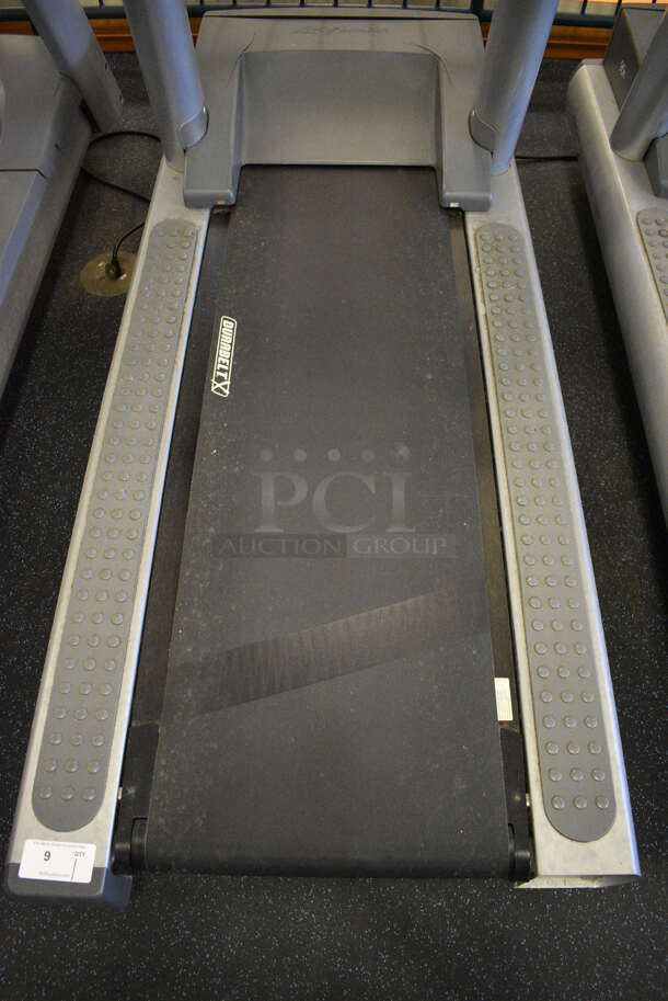 NICE! Life Fitness Model 95Ti Metal Heavy Duty Commercial Floor Style Treadmill w/ Heart Rate Sensors. 120 Volts, 1 Phase. BUYER MUST REMOVE. 36x84x65. Tested and Working! (upstairs) This Unit Will Be Moved Down To The First Floor Before Pick Up Day Begins! - Image 4 of 12