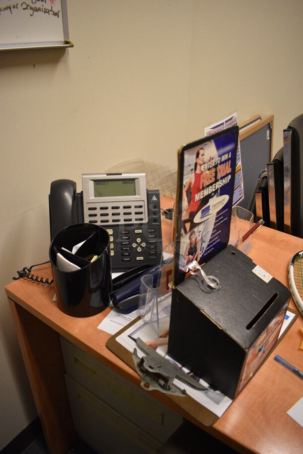ALL ONE MONEY! Room Lot of Various Items Including Desk, Chairs, Traffic Cones, Computer Monitor, Lamp and Bookshelf! BUYER MUST REMOVE. (office wing) - Image 7 of 7