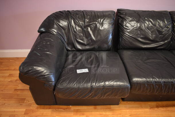 Black Couch That Separates Into 2 Pieces. (daycare) - Image 3 of 4