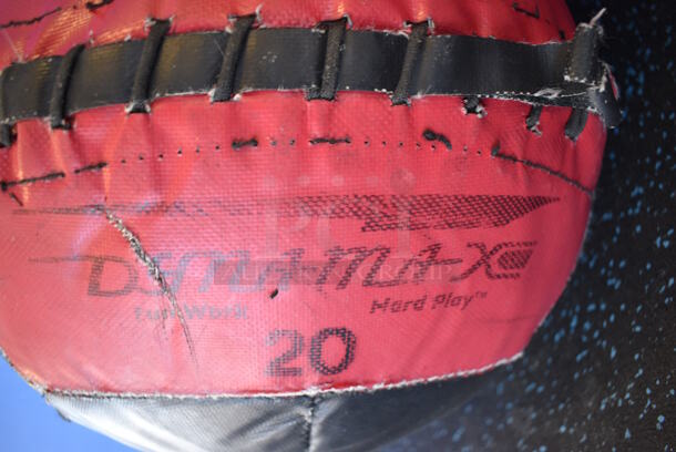 2 PowerMax Red and Black Medicine Balls; 14 and 20 Pound. 14x14x14. 2 Times Your Bid! (upstairs)
 - Image 3 of 3