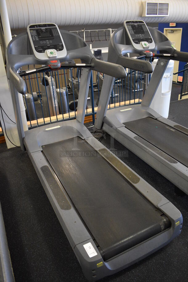 NICE! Precor Model C966i Metal Heavy Duty Commercial Floor Style Treadmill w/ Entertainment Controls and Heart Rate Sensors. 120 Volts, 1 Phase. BUYER MUST REMOVE. 35x87x66. Tested and Working! (upstairs) This Unit Will Be Moved Down To The First Floor Before Pick Up Day Begins! - Image 2 of 7