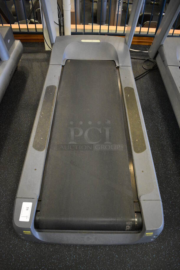 NICE! Precor Model C966i Metal Heavy Duty Commercial Floor Style Treadmill w/ Entertainment Controls and Heart Rate Sensors. 120 Volts, 1 Phase. BUYER MUST REMOVE. 35x87x66. Tested and Working! (upstairs) This Unit Will Be Moved Down To The First Floor Before Pick Up Day Begins! - Image 3 of 7
