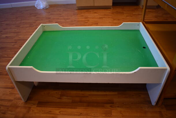2 Wood Pattern Childrens Items; Changing Station and Train Table. 2 Times Your Bid! (daycare) - Image 3 of 3