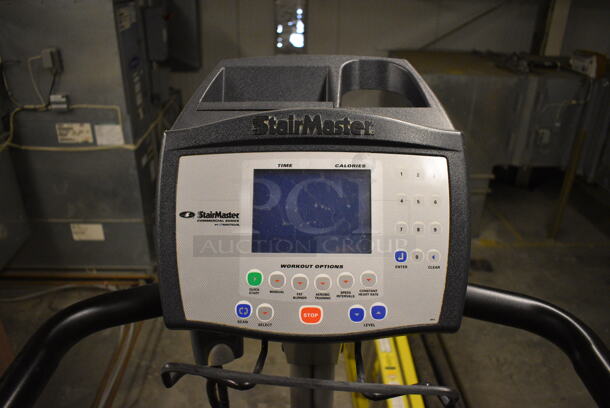 Nautilus Model Stepmill Metal Stair Master Floor Style Stair Machine. BUYER MUST REMOVE. 29x50x85. Tested and Does Not Power On. (upstairs) This Unit Will Be Moved Down To The First Floor Before Pick Up Day Begins! - Image 4 of 8
