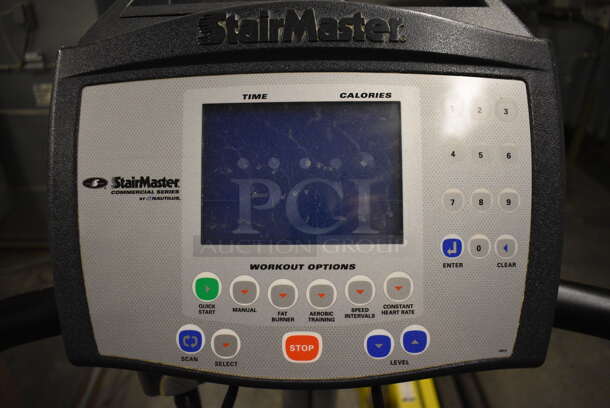 Nautilus Model Stepmill Metal Stair Master Floor Style Stair Machine. BUYER MUST REMOVE. 29x50x85. Tested and Does Not Power On. (upstairs) This Unit Will Be Moved Down To The First Floor Before Pick Up Day Begins! - Image 5 of 8