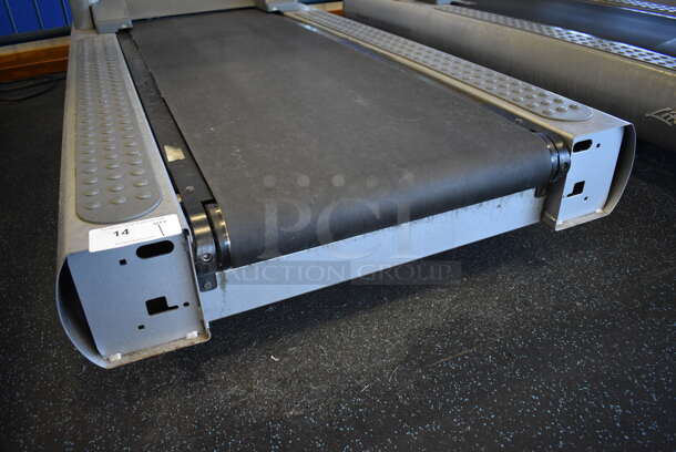 NICE! Life Fitness Model 95T Metal Heavy Duty Commercial Floor Style Treadmill w/ Heart Rate Sensors and Cup Holders. 120 Volts, 1 Phase. BUYER MUST REMOVE. 36x84x65. Tested and Working! (upstairs) This Unit Will Be Moved Down To The First Floor Before Pick Up Day Begins! - Image 8 of 8