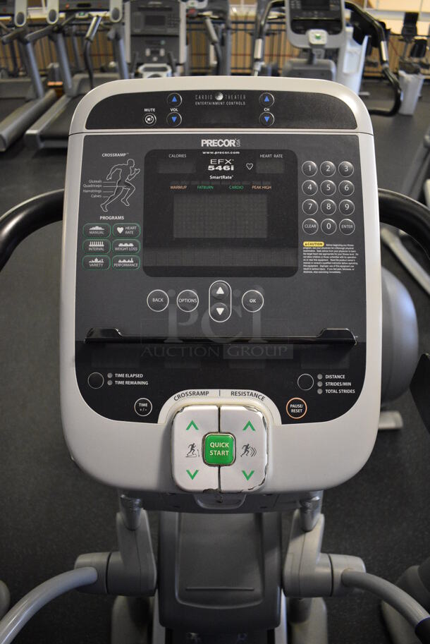 NICE! Precor Model EFX546i Experience Metal Floor Style Elliptical Cross Trainer Machine. BUYER MUST REMOVE. 31x84x66. Tested and Working! (upstairs) This Unit Will Be Moved Down To The First Floor Before Pick Up Day Begins! - Image 5 of 6