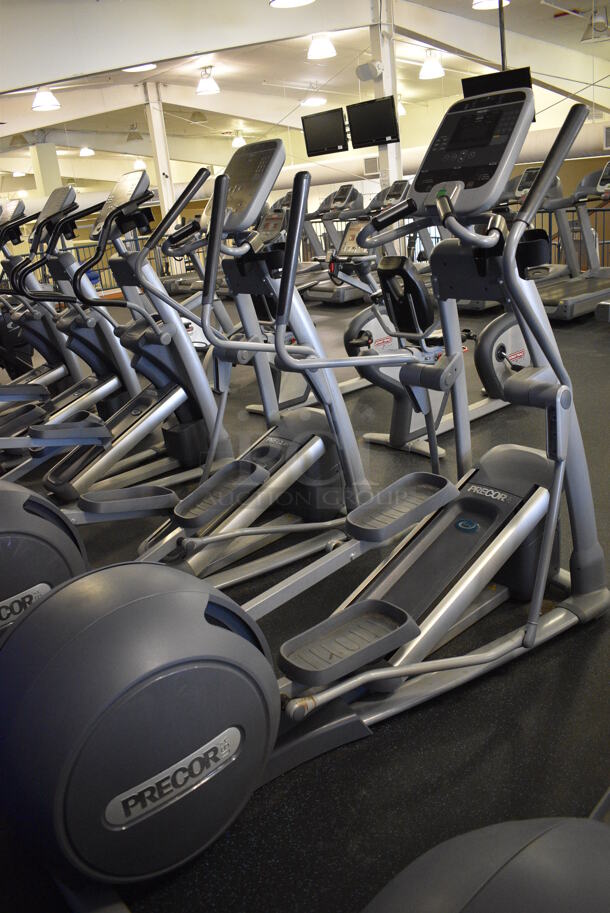 NICE! Precor Model EFX556i Experience Metal Floor Style Elliptical Cross Trainer Machine. BUYER MUST REMOVE. 31x84x66. Tested and Working! (upstairs) This Unit Will Be Moved Down To The First Floor Before Pick Up Day Begins! - Image 2 of 8