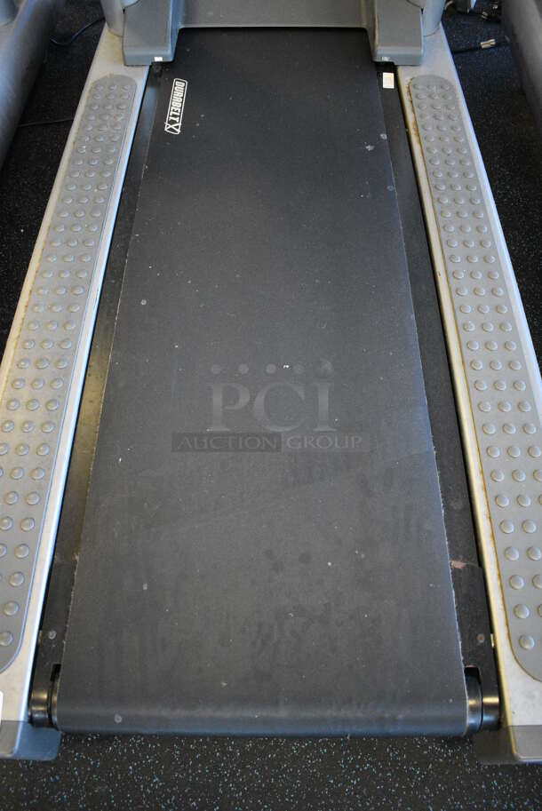 NICE! Life Fitness Model 95T Metal Heavy Duty Commercial Floor Style Treadmill w/ Heart Rate Sensors and Cup Holders. 120 Volts, 1 Phase. BUYER MUST REMOVE. 36x84x65. Tested and Working! (upstairs) This Unit Will Be Moved Down To The First Floor Before Pick Up Day Begins! - Image 5 of 8