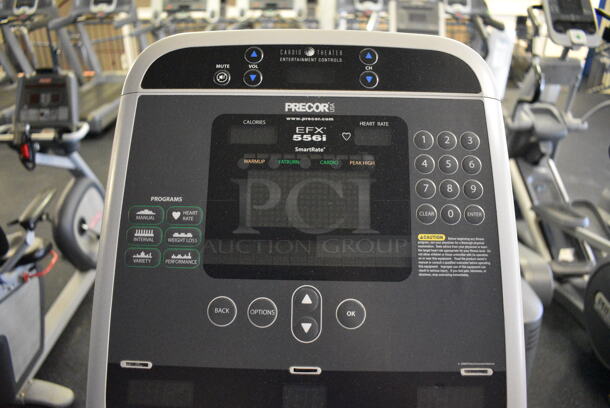 NICE! Precor Model EFX556i Experience Metal Floor Style Elliptical Cross Trainer Machine. BUYER MUST REMOVE. 31x84x66. Tested and Working! (upstairs) This Unit Will Be Moved Down To The First Floor Before Pick Up Day Begins! - Image 7 of 8