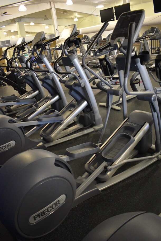 NICE! Precor Model EFX556i Experience Metal Floor Style Elliptical Cross Trainer Machine. BUYER MUST REMOVE. 31x84x66. Tested and Working! (upstairs) This Unit Will Be Moved Down To The First Floor Before Pick Up Day Begins! - Image 1 of 8