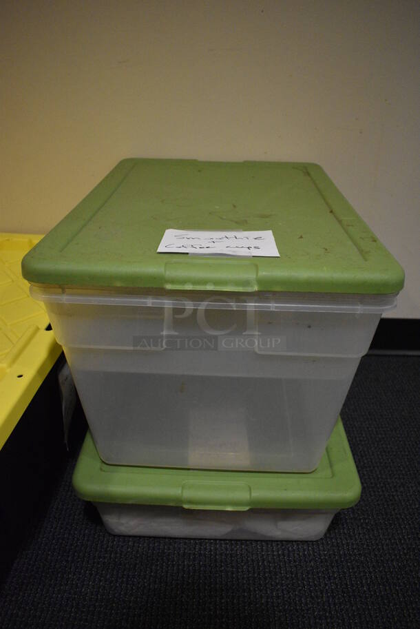 ALL ONE MONEY! Lot of 4 Various Poly Bins! (office wing) - Image 3 of 3
