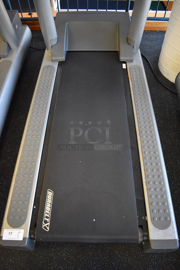NICE! Life Fitness Model 95T Metal Heavy Duty Commercial Floor Style Treadmill w/ Heart Rate Sensors and Cup Holders. 120 Volts, 1 Phase. BUYER MUST REMOVE. 36x84x65. Tested and Working! (upstairs) This Unit Will Be Moved Down To The First Floor Before Pick Up Day Begins! - Image 4 of 8