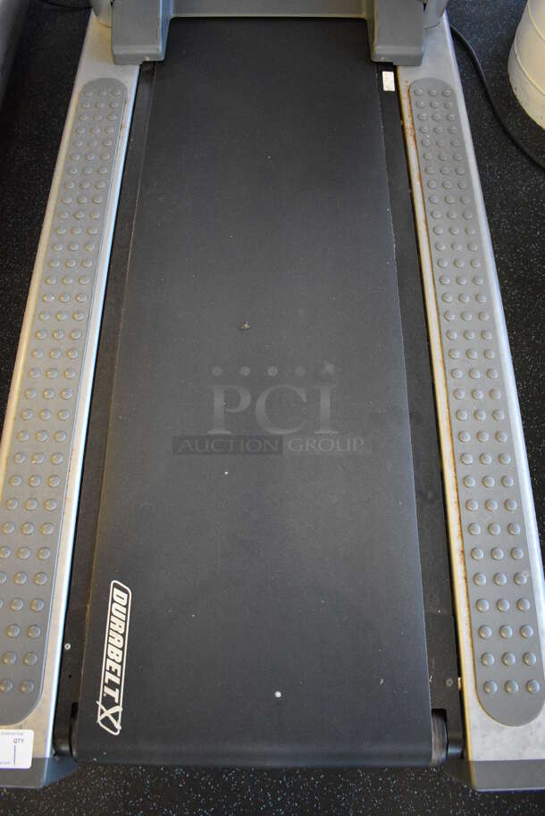 NICE! Life Fitness Model 95T Metal Heavy Duty Commercial Floor Style Treadmill w/ Heart Rate Sensors and Cup Holders. 120 Volts, 1 Phase. BUYER MUST REMOVE. 36x84x65. Tested and Working! (upstairs) This Unit Will Be Moved Down To The First Floor Before Pick Up Day Begins! - Image 5 of 8
