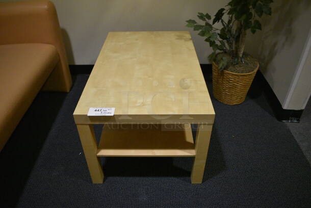 ALL ONE MONEY! Lot of Couch, Coffee Table and Fake Plant! (office wing) - Image 3 of 4