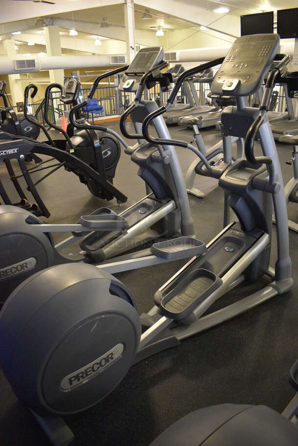 NICE! Precor Model EFX546i Experience Metal Floor Style Elliptical Cross Trainer Machine. BUYER MUST REMOVE. 31x84x66. Tested and Working! (upstairs) This Unit Will Be Moved Down To The First Floor Before Pick Up Day Begins!