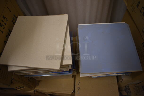 ALL ONE MONEY! Room Lot of Various Items Including Wood Pattern Lockers and Tiles! BUYER MUST REMOVE. (womens locker room) - Image 9 of 9