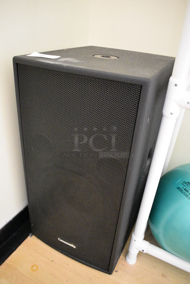 Community Model TD215S Speaker. BUYER MUST REMOVE. 17x22x34. (aerobic room) - Image 2 of 6