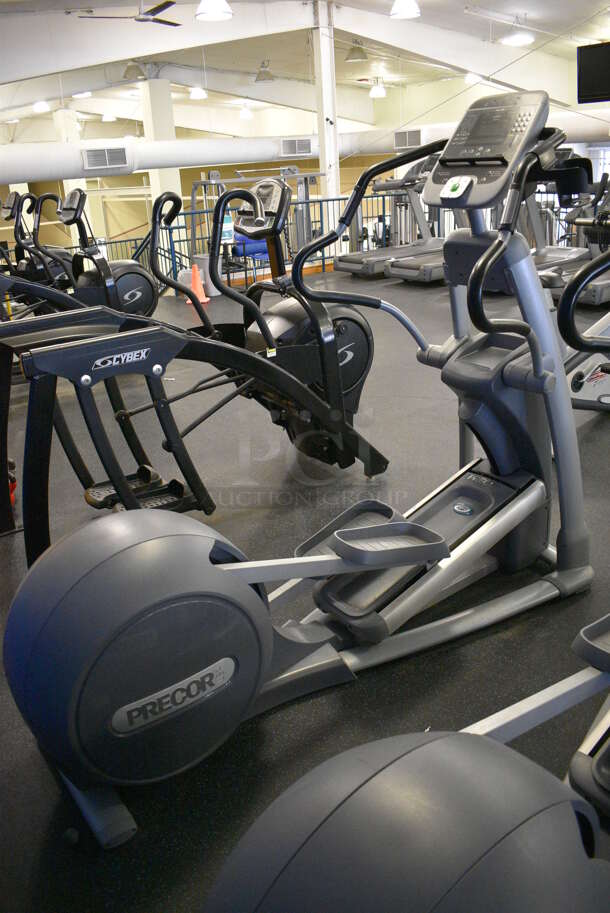 NICE! Precor Model EFX546i Experience Metal Floor Style Elliptical Cross Trainer Machine. BUYER MUST REMOVE. 31x84x66. Tested and Working! (upstairs) This Unit Will Be Moved Down To The First Floor Before Pick Up Day Begins!