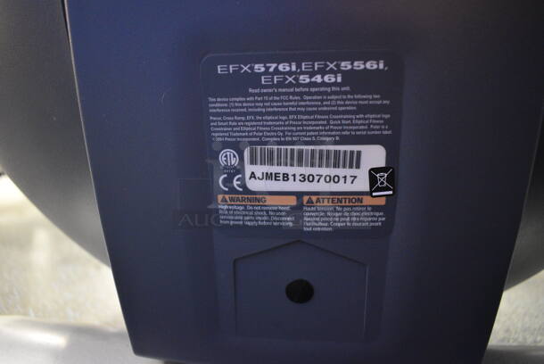 NICE! Precor Model EFX546i Experience Metal Floor Style Elliptical Cross Trainer Machine. BUYER MUST REMOVE. 31x84x66. Tested and Working! (upstairs) This Unit Will Be Moved Down To The First Floor Before Pick Up Day Begins! - Image 3 of 7