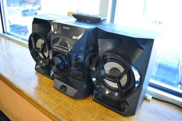 Sony Model HCD-EC619iP Compact Disc Receiver w/ 2 Speakers. 23x9.5x12. (upstairs) - Image 4 of 5