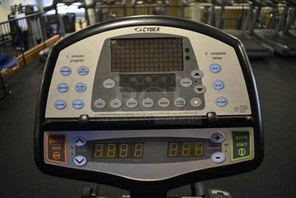 NICE! Cybex Model 630A Metal Floor Style Metal Arc Trainer Machine. BUYER MUST REMOVE. 30x78x59. Tested and Working! (upstairs) This Unit Will Be Moved Down To The First Floor Before Pick Up Day Begins! - Image 4 of 7