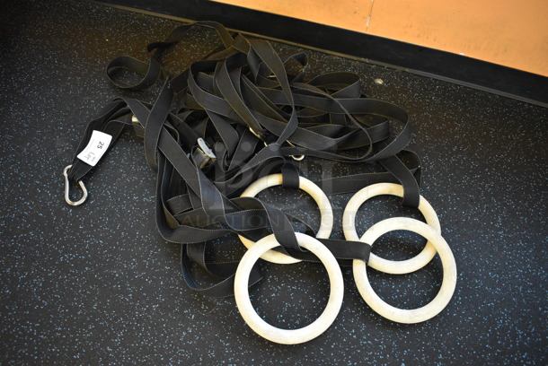 ALL ONE MONEY! Lot of Black Straps w/ 4 Rings. (upstairs)