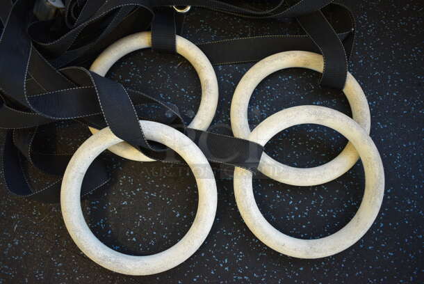 ALL ONE MONEY! Lot of Black Straps w/ 4 Rings. (upstairs) - Image 2 of 5