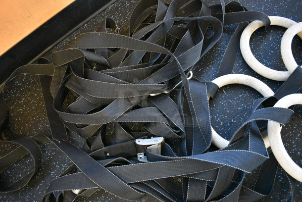 ALL ONE MONEY! Lot of Black Straps w/ 4 Rings. (upstairs) - Image 4 of 5
