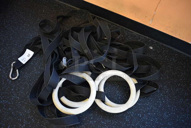 ALL ONE MONEY! Lot of Black Straps w/ 4 Rings. (upstairs) - Image 5 of 5