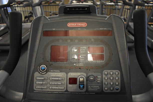 GREAT! Star Trac Pro Model 9-6330-SINTPO Metal Floor Style Upright Stationary Bicycle w/ 2 Cup Holders. BUYER MUST REMOVE. 29x44x58. Tested and Working! (upstairs) This Unit Will Be Moved Down To The First Floor Before Pick Up Day Begins! - Image 4 of 9