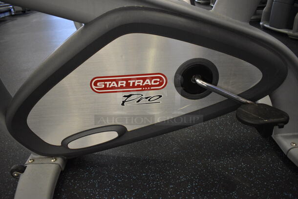 GREAT! Star Trac Pro Model 9-6330-SINTPO Metal Floor Style Upright Stationary Bicycle w/ 2 Cup Holders. BUYER MUST REMOVE. 29x44x58. Tested and Working! (upstairs) This Unit Will Be Moved Down To The First Floor Before Pick Up Day Begins! - Image 6 of 9