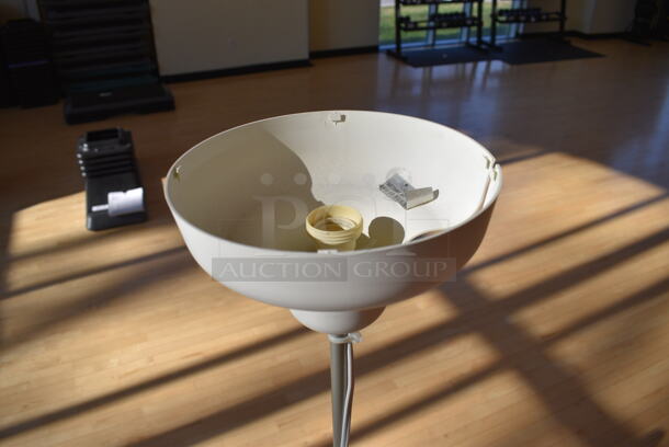 Metal Lamp. 9.5x9.5x66. (aerobic room) - Image 2 of 3