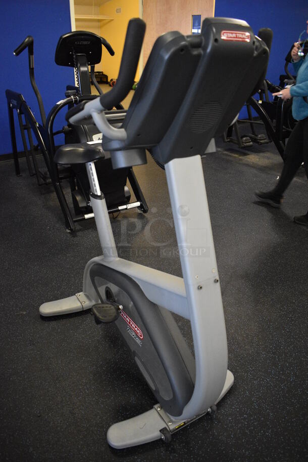 GREAT! Star Trac Pro Model 9-6330-SINTPO Metal Floor Style Upright Stationary Bicycle w/ 2 Cup Holders. BUYER MUST REMOVE. 29x44x58. Tested and Working! (upstairs) This Unit Will Be Moved Down To The First Floor Before Pick Up Day Begins! - Image 9 of 9