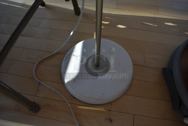 Metal Lamp. 9.5x9.5x66. (aerobic room) - Image 3 of 3