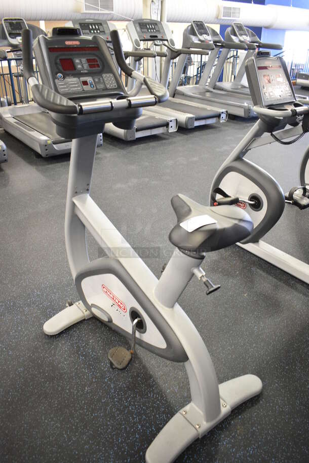 GREAT! Star Trac Pro Model 9-6330-SINTPO Metal Floor Style Upright Stationary Bicycle w/ 2 Cup Holders. BUYER MUST REMOVE. 29x44x58. Tested and Working! (upstairs) This Unit Will Be Moved Down To The First Floor Before Pick Up Day Begins! - Image 4 of 7
