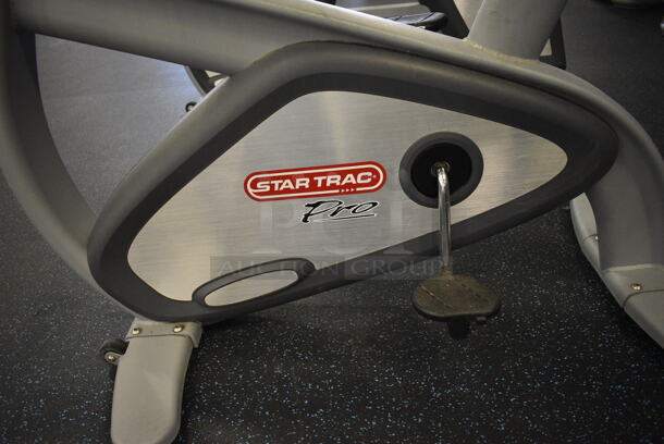 GREAT! Star Trac Pro Model 9-6330-SINTPO Metal Floor Style Upright Stationary Bicycle w/ 2 Cup Holders. BUYER MUST REMOVE. 29x44x58. Tested and Working! (upstairs) This Unit Will Be Moved Down To The First Floor Before Pick Up Day Begins! - Image 5 of 7