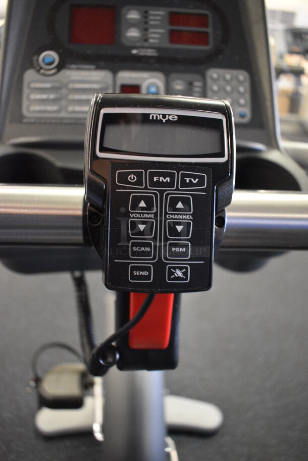 GREAT! Star Trac Pro Model 9-6430-SINTPO Metal Floor Style Seated Stationary Bicycle w/ Heart Rate Sensors, 2 Cup Holders and Arm Rests. BUYER MUST REMOVE. 26x65x53. Tested and Working! (upstairs) This Unit Will Be Moved Down To The First Floor Before Pick Up Day Begins! - Image 5 of 10