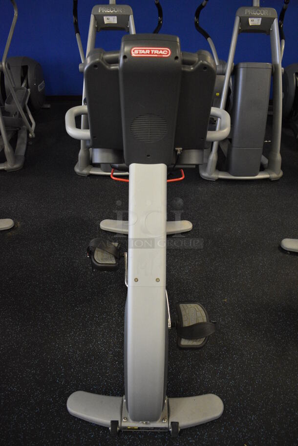 GREAT! Star Trac Pro Model 9-6430-SINTPO Metal Floor Style Seated Stationary Bicycle w/ Heart Rate Sensors, 2 Cup Holders and Arm Rests. BUYER MUST REMOVE. 26x65x53. Tested and Working! (upstairs) This Unit Will Be Moved Down To The First Floor Before Pick Up Day Begins! - Image 10 of 10