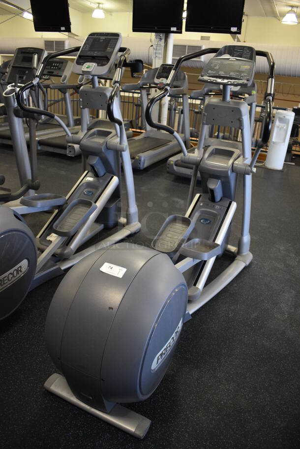 NICE! Precor Model EFX546i Experience Metal Floor Style Elliptical Cross Trainer Machine. BUYER MUST REMOVE. 31x84x69. Tested and Working! (upstairs) This Unit Will Be Moved Down To The First Floor Before Pick Up Day Begins! - Image 1 of 7