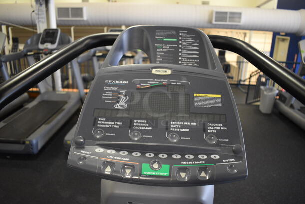 NICE! Precor Model EFX546i Experience Metal Floor Style Elliptical Cross Trainer Machine. BUYER MUST REMOVE. 31x84x69. Tested and Working! (upstairs) This Unit Will Be Moved Down To The First Floor Before Pick Up Day Begins! - Image 4 of 7